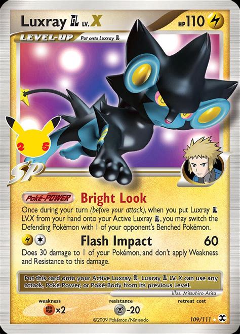 luxray gl lv x 109/111 celebrations|pokemon luxray price list.